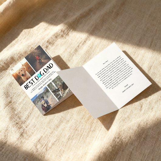 最高の犬パパ | フォトコラージュ 父の日 カード