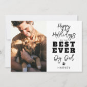 最高の犬パパ | フォトホリデーカード シーズンカード (正面)