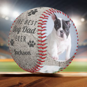 最高の犬パパ 写真コラージュ 野球ボール