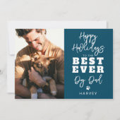 最高の犬パパ | 写真 シーズンカード (正面)