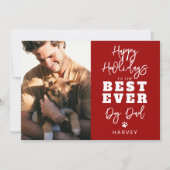 最高の犬パパ | 写真 シーズンカード (正面)