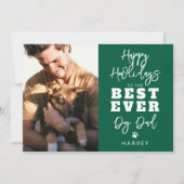 最高の犬パパ | 写真 シーズンカード (正面)