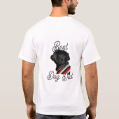 最高の犬パパ 親 祖父母 写真 ペット グレー n tシャツ (裏面)