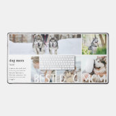 最高の犬ママの定義 | 5枚の写真 デスクマット (キーボード&マウス)