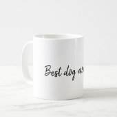 最高の犬ママ コーヒーマグカップ (正面左)