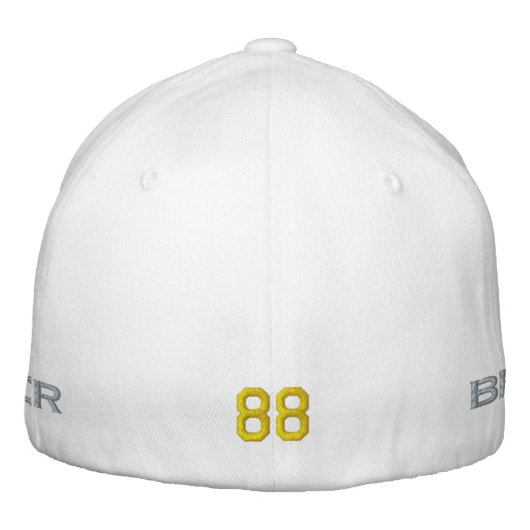 最高の犬モダンのパパおもしろいは父の日 刺繍入りキャップ (裏面)