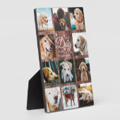 最高の犬記念 リアルウッド フォトコラージュ フォトプラーク (側面)