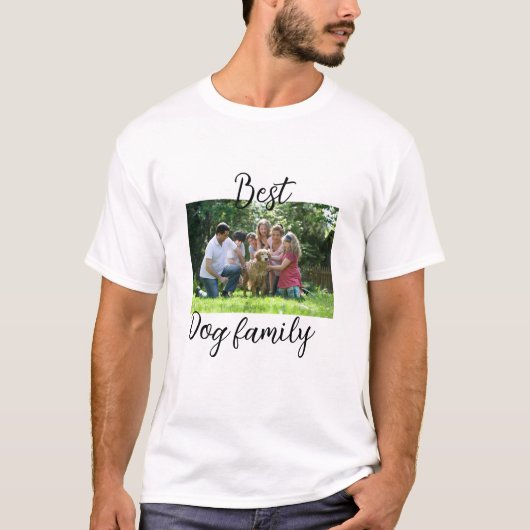 最高の犬 ファミリー ママ パパ ペット 動物 友達 休日 Tシャツ (正面)
