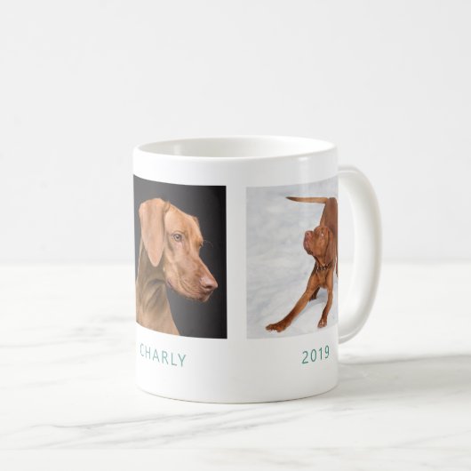 最高の犬 | フォトマパーソナライズされたグ コーヒーマグカップ (正面右)