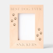 最高の犬 レーザー彫刻フレーム (正面)