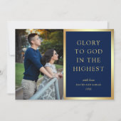 最高の状態で神に栄光を与える |クリスマスフォト シーズンカード (正面)