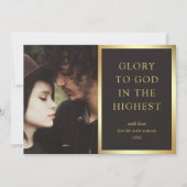 最高の状態で神に栄光を与える |クリスマスフォト シーズンカード (正面)