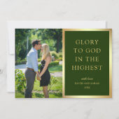 最高の状態で神に栄光を与える |クリスマスフォト シーズンカード (正面)