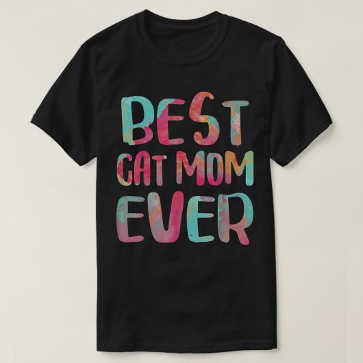 最高の猫のお母さん Tシャツ (デザイン正面)
