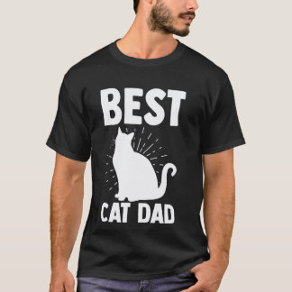 最高の猫のパパ 動物 Tシャツ
