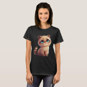 最高の猫のママとパパ 3 Tシャツ (正面フル)