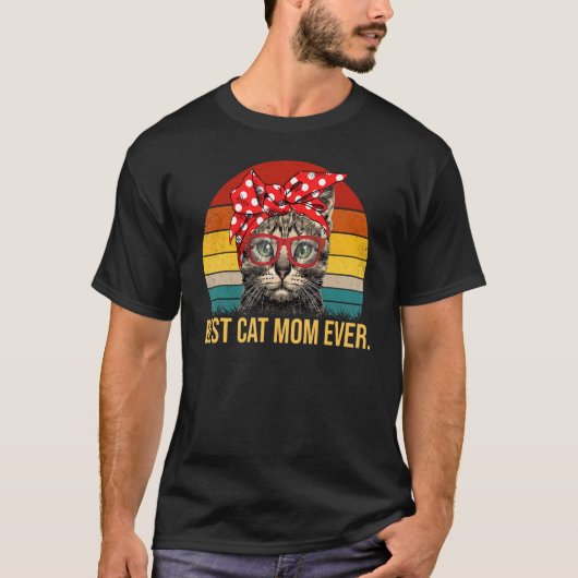 最高の猫のママ1 Tシャツ (正面)