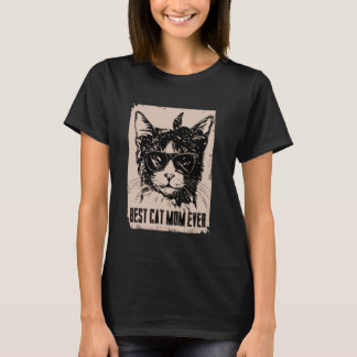 最高の猫のママ ネコ母の日ギフト 娘 Tシャツ