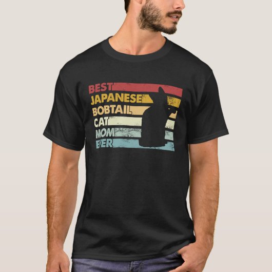 最高の猫のママ 和猫 日本猫 Tシャツ (正面)