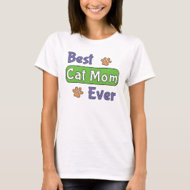 最高の猫のママ Tシャツ