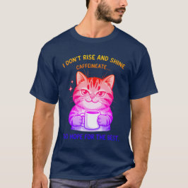 最高の猫のユーモアに期待しよう Tシャツ