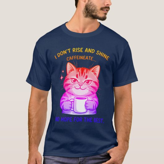 最高の猫のユーモアに期待しよう Tシャツ (正面)