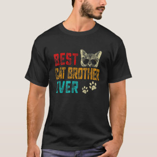 最高の猫の兄貴 ファミリー ペット 猫 ネコ メンズ ヴィンテージ Tシャツ