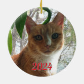 最高の猫の願い | 両面 セラミックオーナメント (裏面)