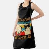 最高の猫パパおもしろいのパパ エプロン (インサイチュ)