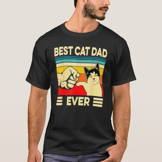 最高の猫パパだよ ネコおとうさん 父の日 Tシャツ (正面)