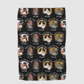 最高の猫パパの写真と同じ ゴルフタオル (正面)