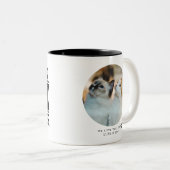 最高の猫パパカスタマイズEver Cat写真 ツートーンマグカップ (正面右)