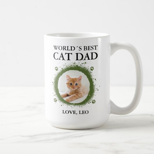 最高の猫パパ コーヒーマグカップ (右)