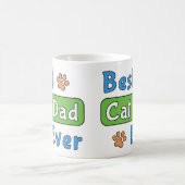 最高の猫パパ コーヒーマグカップ (中央)