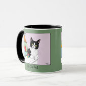 最高の猫パパ タキシード猫 父の日 マグカップ (正面左)