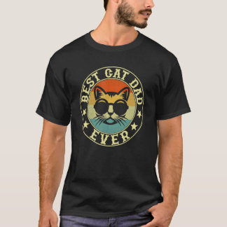 最高の猫パパ ネコ 父の日 2 Tシャツ