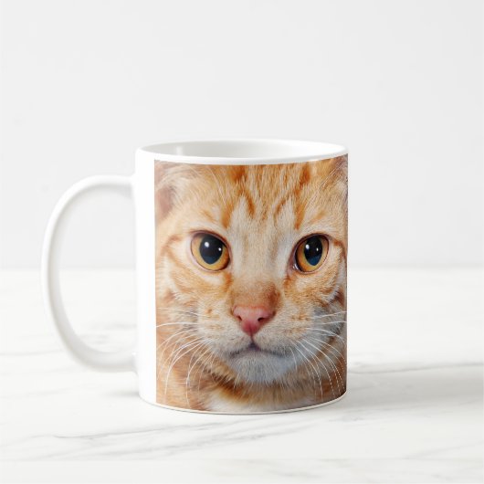 最高の猫パパ 写真プリント コーヒーマグカップ (左)
