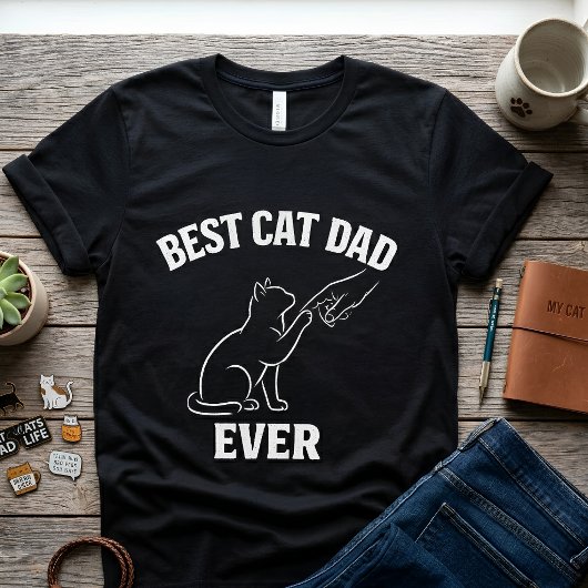 最高の猫パパ 猫好きへのユニークなギフト Tシャツ