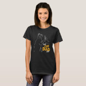 最高の猫パパ 猿 父の日 4 Tシャツ (正面フル)