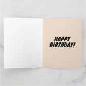 最高の猫パパ 誕生日カード カード (内部)