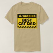 最高の猫パパ Tシャツ (デザイン正面)