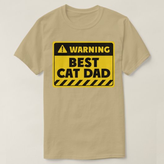 最高の猫パパ Tシャツ (デザイン正面)