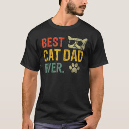 最高の猫パパ Tシャツ