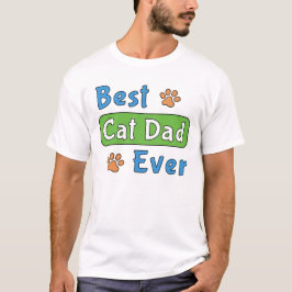 最高の猫パパ Tシャツ