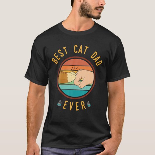 最高の猫パパEver - Ginger Cat Edition Tシャツ (正面)