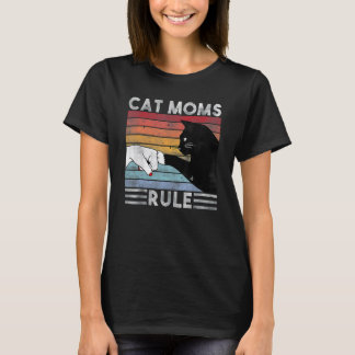 最高の猫ママです レトロ猫ママ 猫ママは偉大 Tシャツ