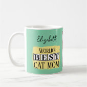 最高の猫ママ2 コーヒーマグカップ (左)