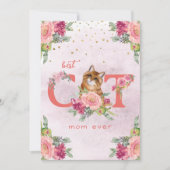 最高の猫ママ いつだって子猫のイラスト 母の日 シーズンカード (正面)