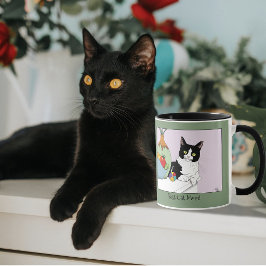 最高の猫ママ かわいいタキシード猫 母の日 マグカップ