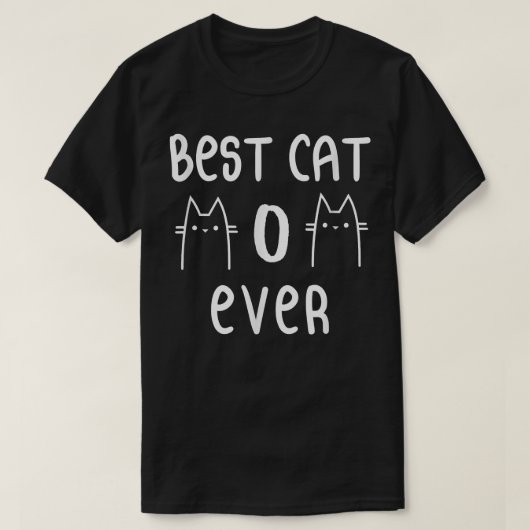 最高の猫ママ エバー 面白い猫ギフト Tシャツ (デザイン正面)